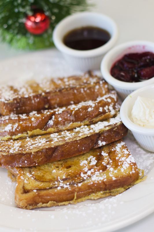French toast with compote